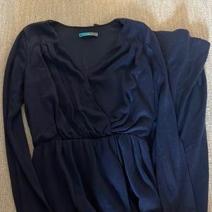 Alice + olivia cashmere blend maxi dress